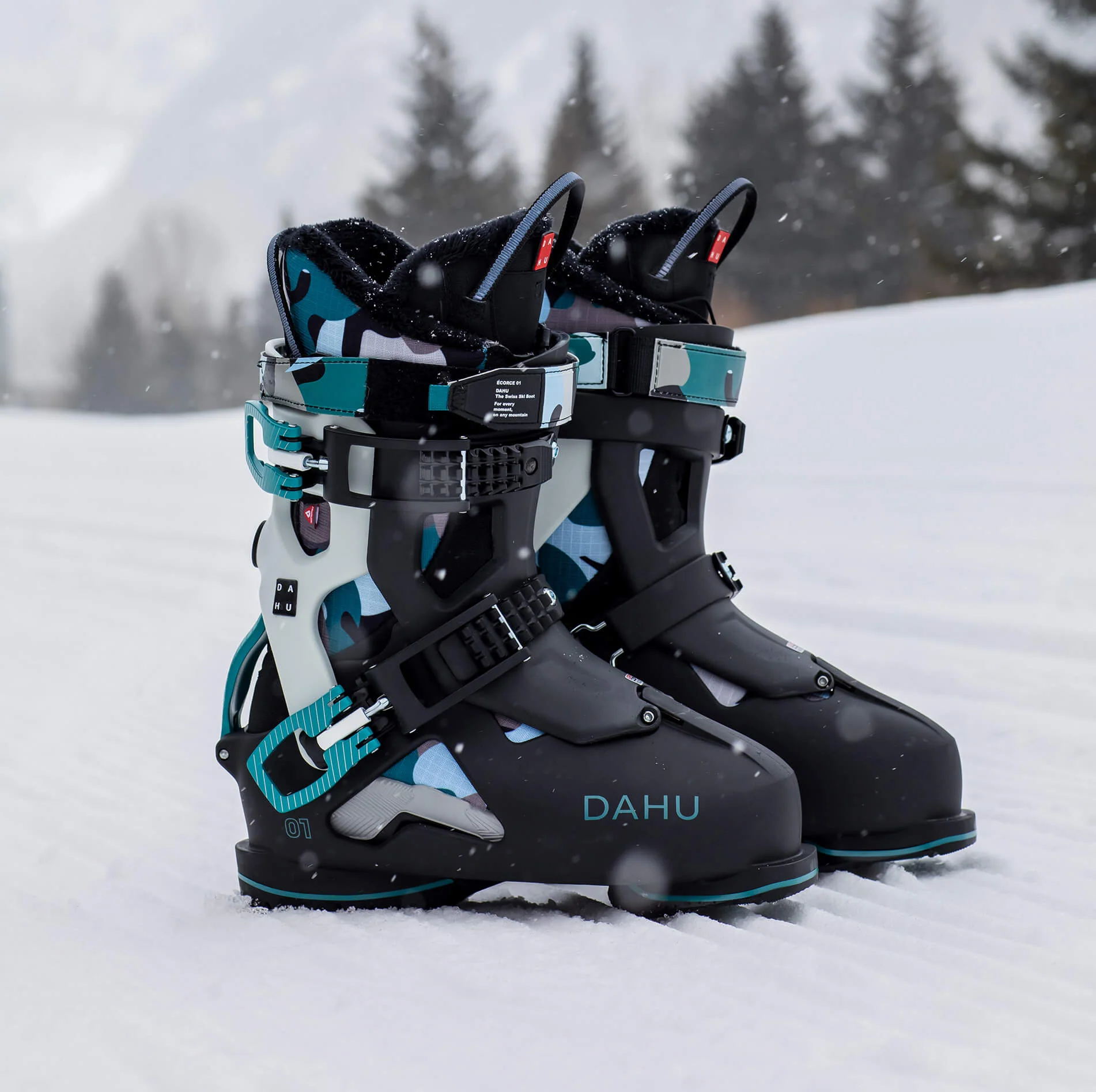 Women's Blue Camo Ecorce 01 - Demo Boots - Image 7